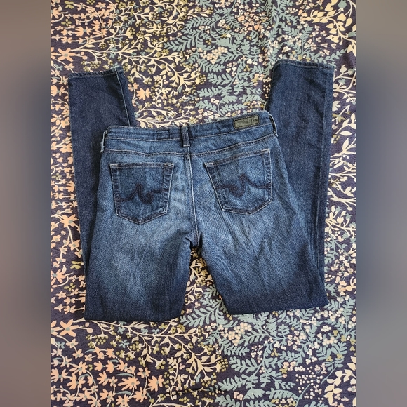 *AG Adriano Goldschmeid Blue Denim Midrise Skinny Jeans Size 28R - Picture 4 of 12